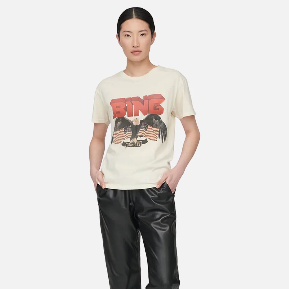 ANINE BING Vintage Bing Tee off white